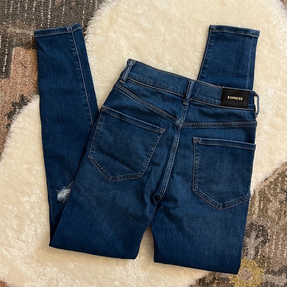 Express High Waist Skinny Jeans - Picture 2 of 9